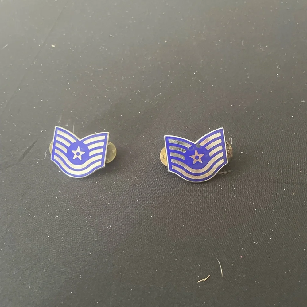 Military Technical Sergeant E-6 Air Force pins